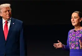 Trump y Sheinbaum se re&uacute;nen en ambiente cordial post sorteo de la Copa Mundial FIFA 2026