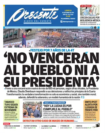 Portada del Día Edición Impresa