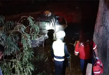 Salió volando de la moto