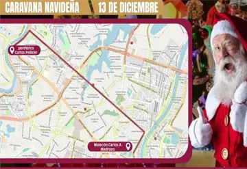 Operativo vial para proteger caravana navideña 2025
