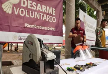 Tabasco se une al desarme voluntario por la paz
