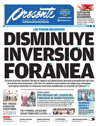 Portada del Día Edición Impresa