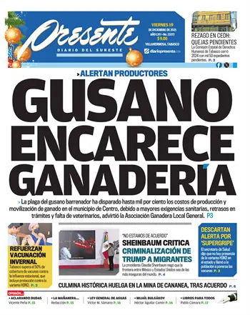 Portada del D&iacute;a Edici&oacute;n Impresa