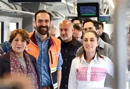 Claudia Sheinbaum supervisa obras del tren Lecher&iacute;a-AIFA