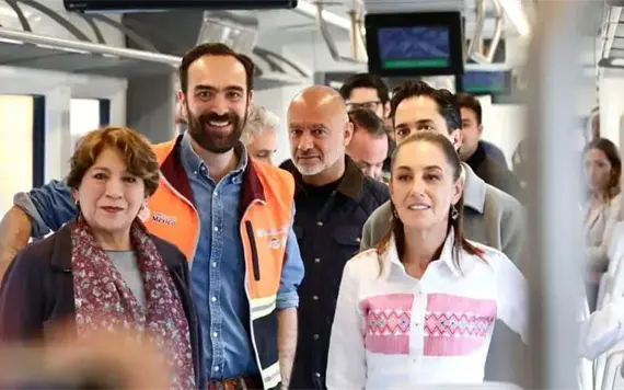 Claudia Sheinbaum supervisa obras del tren Lecher&iacute;a-AIFA