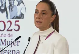 Claudia Sheinbaum defiende modelo econ&oacute;mico centrado en bienestar
