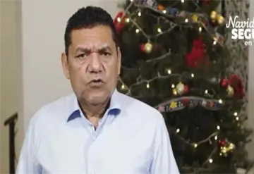 Mensaje de navidad desde palacio de gobierno en Tabasco