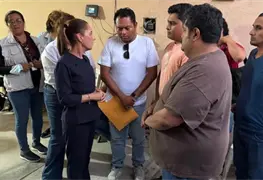 Claudia Sheinbaum asegura apoyo a v&iacute;ctimas del descarrilamiento del Tren Interoce&aacute;nico