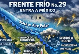 Frente fr&iacute;o 29 y descenso de temperaturas