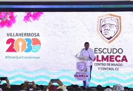 Inicia construcci&oacute;n de Escudo Olmeca
