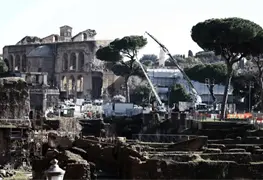 Roma tala emblem&aacute;ticos pinos del Coliseo