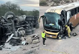 Accidente masivo en ruta Sonoyta Caborca