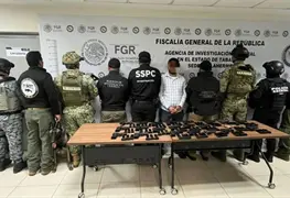 Armada de M&eacute;xico asegura arsenal en Tabasco