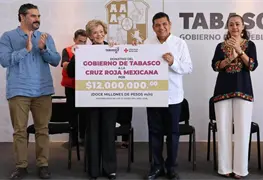 Javier May lidera inicio de Colecta Anual de la Cruz Roja en Tabasco