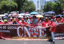 CNTE inicia paro de 72 Horas y amenaza protestas en Mundial 2026