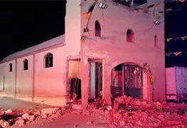 Explosi&oacute;n en templo deja un muerto