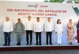 Tabasco reivindica derechos sociales y combate la pobreza en celebraci&oacute;n del legado de Benito Ju&aacute;rez