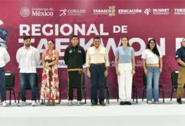 Delegaci&oacute;n Tabasco sobresale en competencia de taekwondo