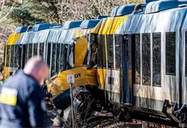 Choque frontal de trenes en Dinamarca deja 18 heridos