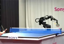 Robot dise&ntilde;ado por Sony desaf&iacute;a a atletas en tenis de mesa