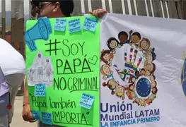 Padres protestan por igualdad en custodia de hijos