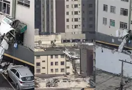 Choque de avioneta contra edificio en Belo Horizonte