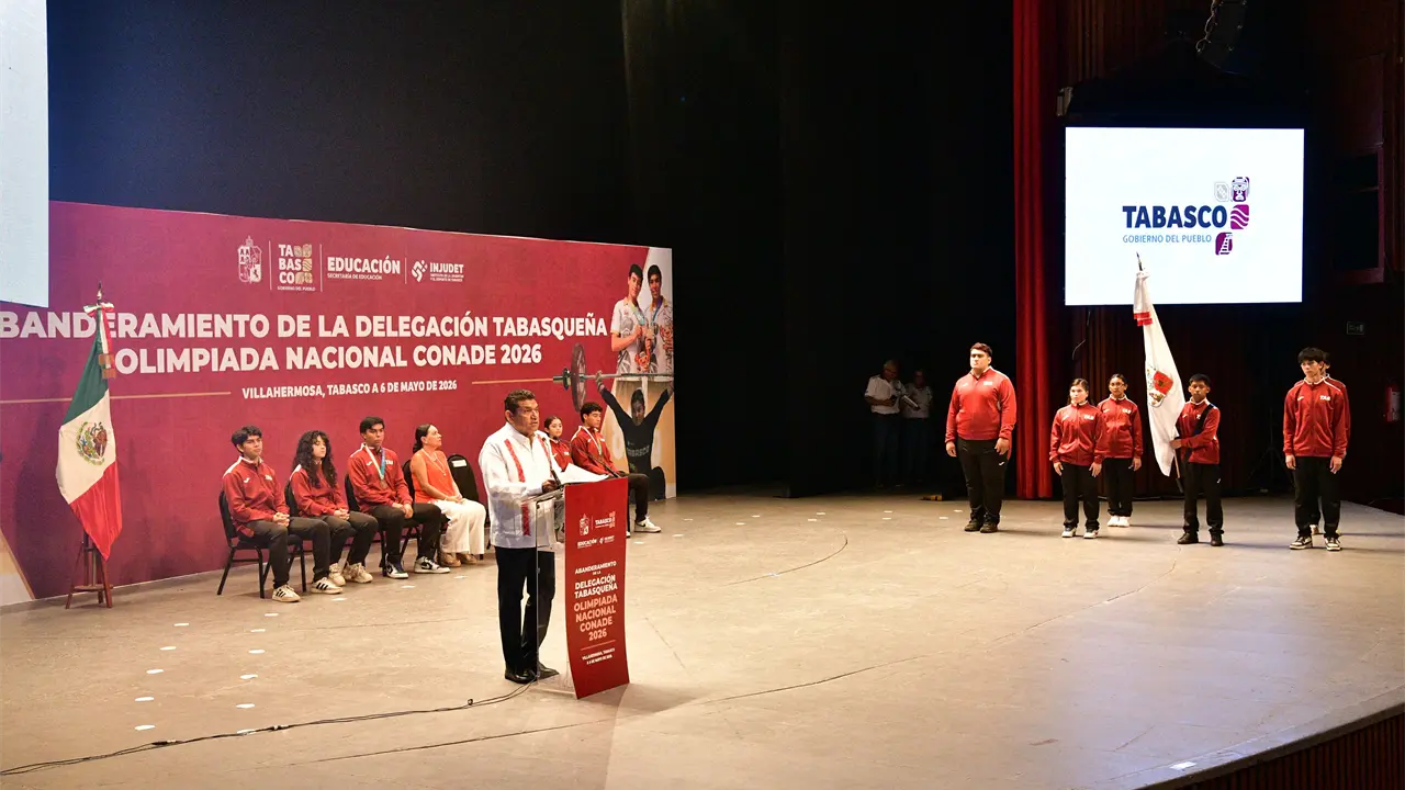 Javier May aumenta beca deportiva para Delegación Tabasco en Olimpiada Nacional Conade 2026
