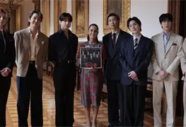 Claudia Sheinbaum recibe a BTS en Palacio Nacional