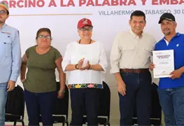 Fortalecimiento del sector primario en Tabasco: Javier May entrega apoyos