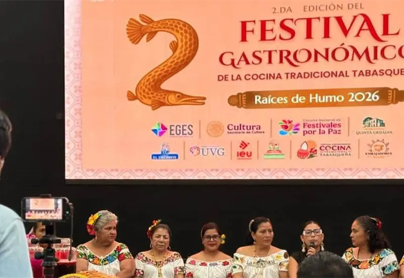 Presentan en Quinta Grijalva el Festival Gastron&oacute;mico Ra&iacute;ces de Humo 2026