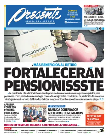 Portada del D&iacute;a Edici&oacute;n Impresa