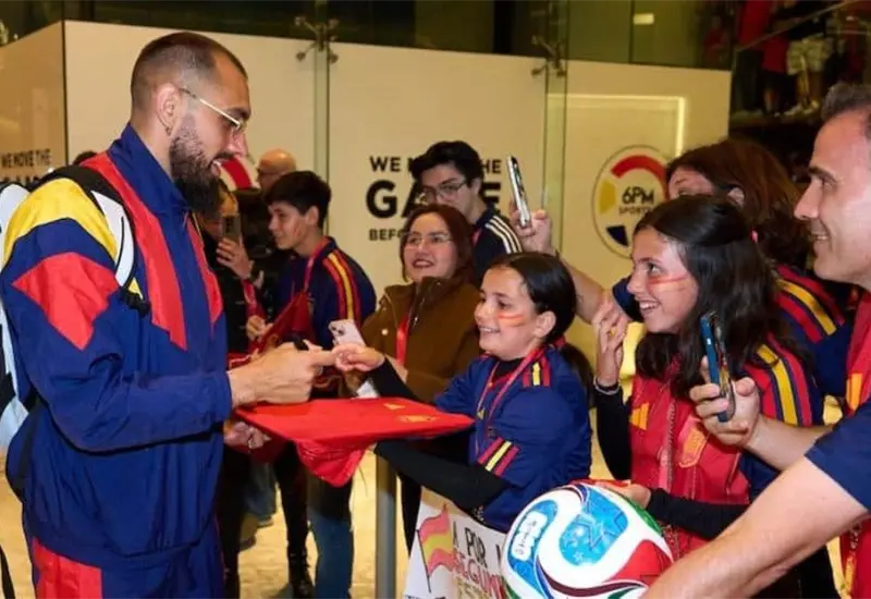 Selecci&oacute;n de Espa&ntilde;a sorprendida por recibimiento en Puebla