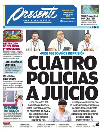 Portada del D&iacute;a Edici&oacute;n Impresa