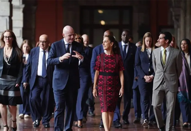 M&eacute;xico se prepara para la Copa Mundial Futbol 2026 con visita de Gianni Infantino