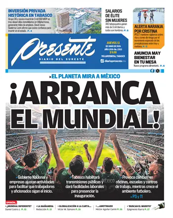 Portada del D&iacute;a Edici&oacute;n Impresa