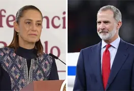 Claudia Sheinbaum recibe al rey Felipe VI en Palacio Nacional