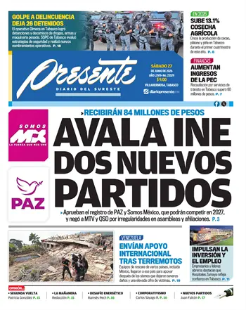Portada del D&iacute;a Edici&oacute;n Impresa