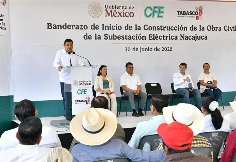 Nueva subestaci&oacute;n el&eacute;ctrica en Tucta: beneficios para comunidades de Nacajuca