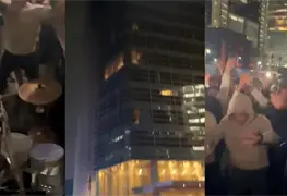 Aficionados mexicanos arman serenata frente a hotel de concentraci&oacute;n de Ecuador