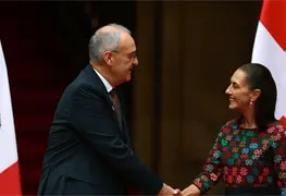 Encuentro en Palacio Nacional entre M&eacute;xico y Suiza