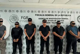 Seis servidores p&uacute;blicos de SSPC Tabasco detenidos por secuestro y extorsi&oacute;n