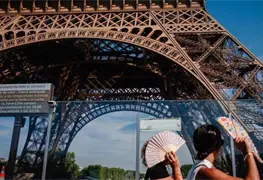 Alerta roja en Francia: Torre Eiffel y museos reducen horarios por calor extremo