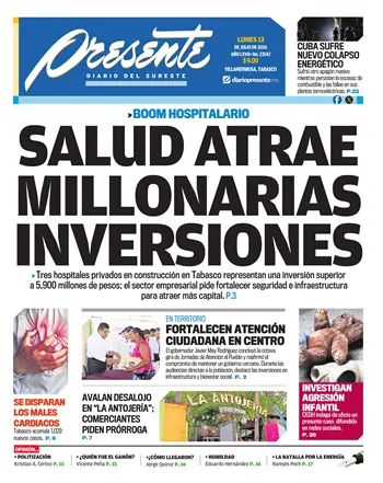 Portada del D&iacute;a Edici&oacute;n Impresa