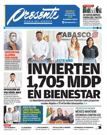 Portada del D&iacute;a Edici&oacute;n Impresa