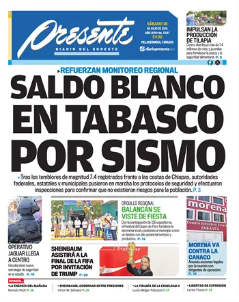 Portada del D&iacute;a Edici&oacute;n Impresa