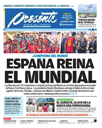 Portada del D&iacute;a Edici&oacute;n Impresa