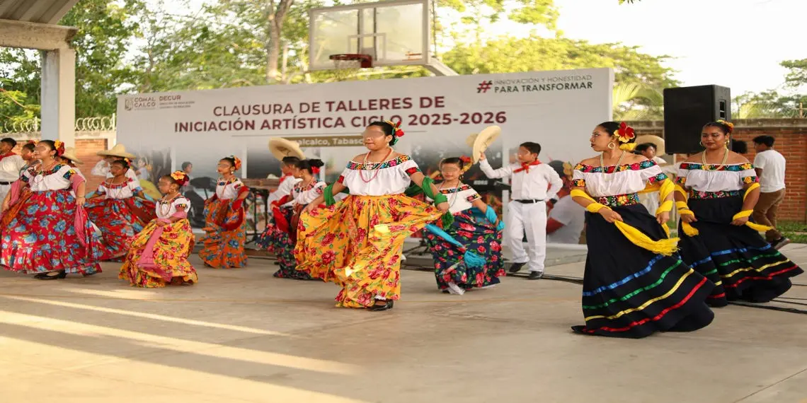 Concluyen con éxito los Talleres Culturales en Comalcalco; 766 alumnas y alumnos fortalecen el arte y la identidad del municipio