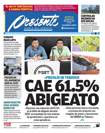 Portada del D&iacute;a Edici&oacute;n Impresa