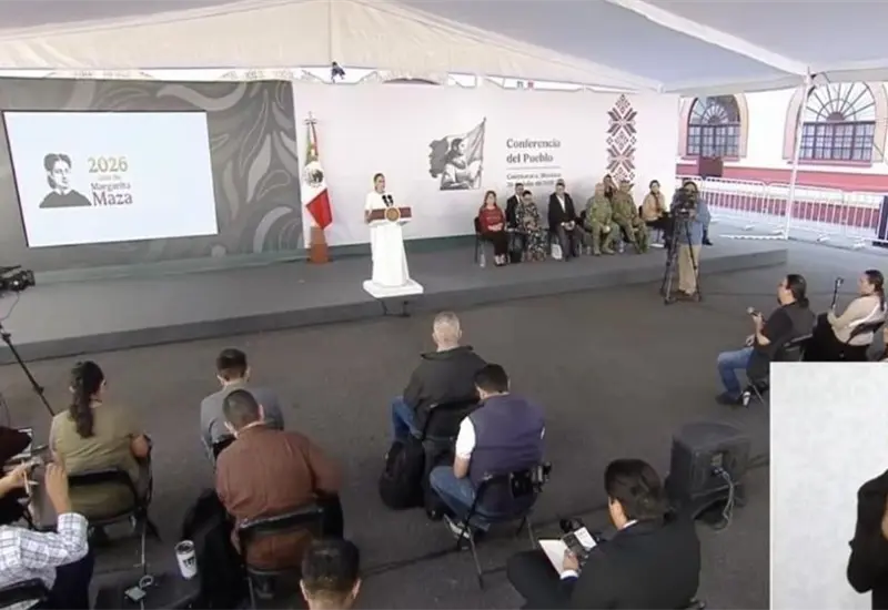 Claudia Sheinbaum resalta disminuci&oacute;n de percepci&oacute;n de inseguridad en M&eacute;xico