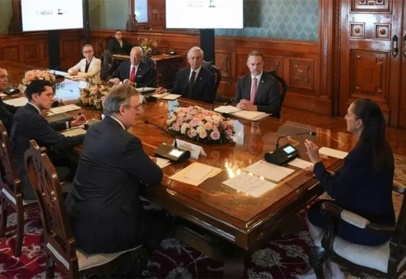 Claudia Sheinbaum se re&uacute;ne con representante de EEUU para discutir aranceles y comercio